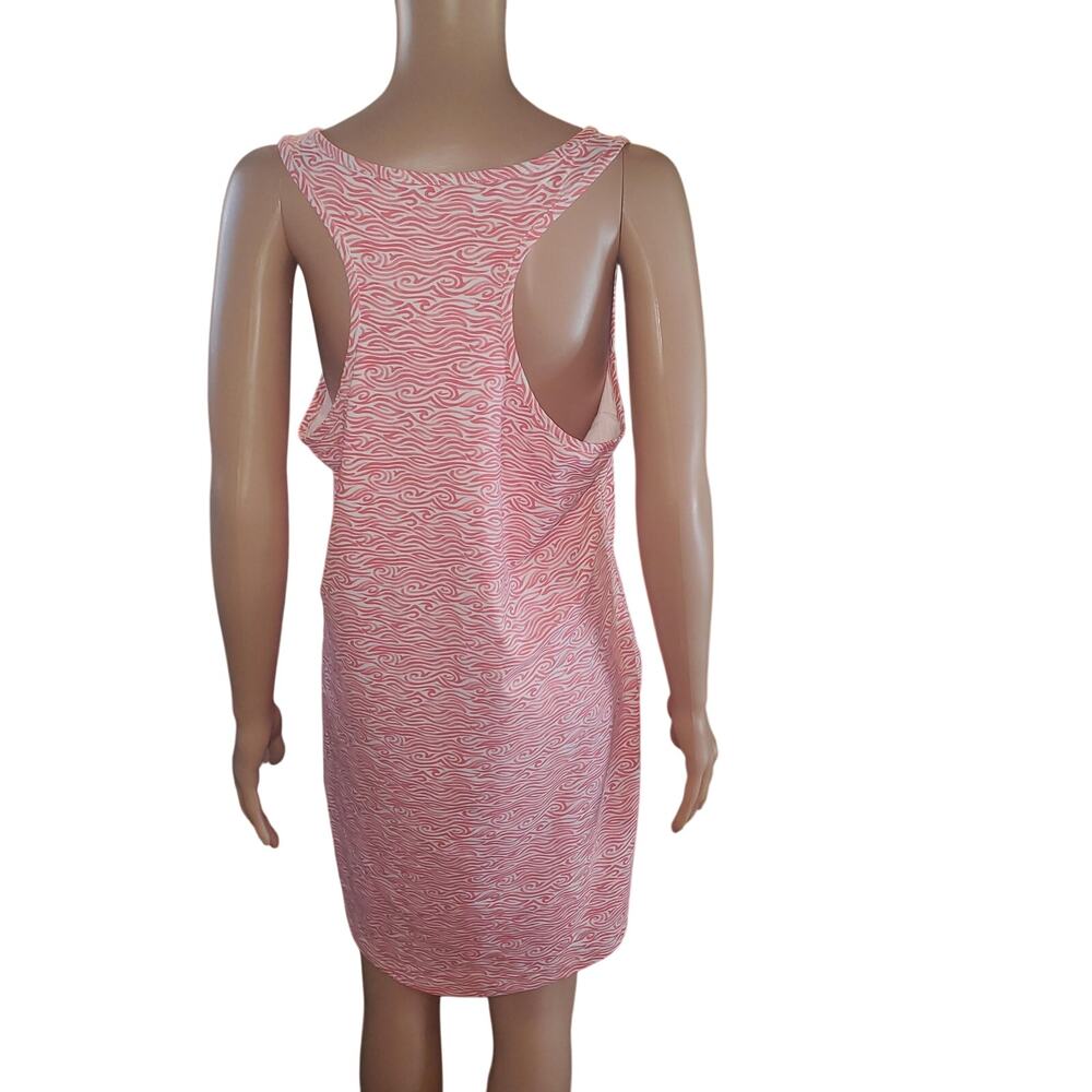 Southern Tide Willa Racing Waves UPF Performance Dress Rosewood Red Size L - Picture 5 of 8